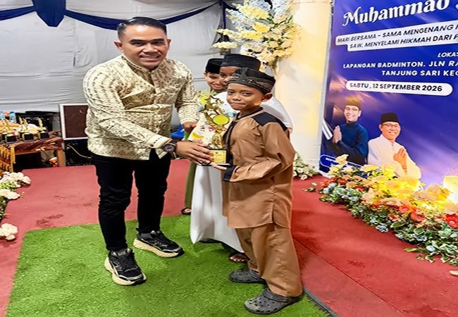 Maulid Nabi di Pondok Batuan, Pemko Medan Ajak Remaja Masjid Lahirkan Generasi Berakhlak